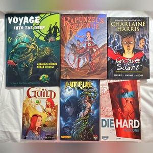 :* 6  young adult syfy action graphic novel books grave sight the guild  comics
